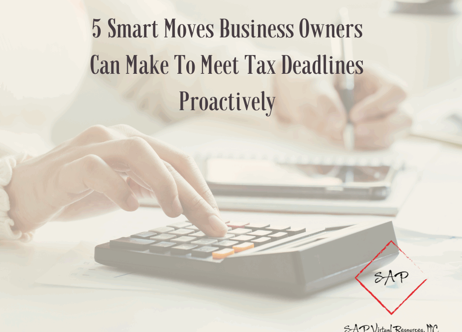 Accountant working to meet tax deadlines